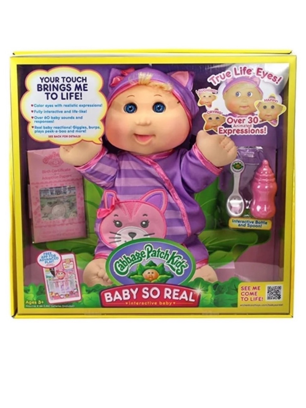 Cabbage Patch Kids (CPK)
Interactive Baby So Real Doll